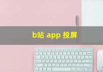 b站 app 投屏